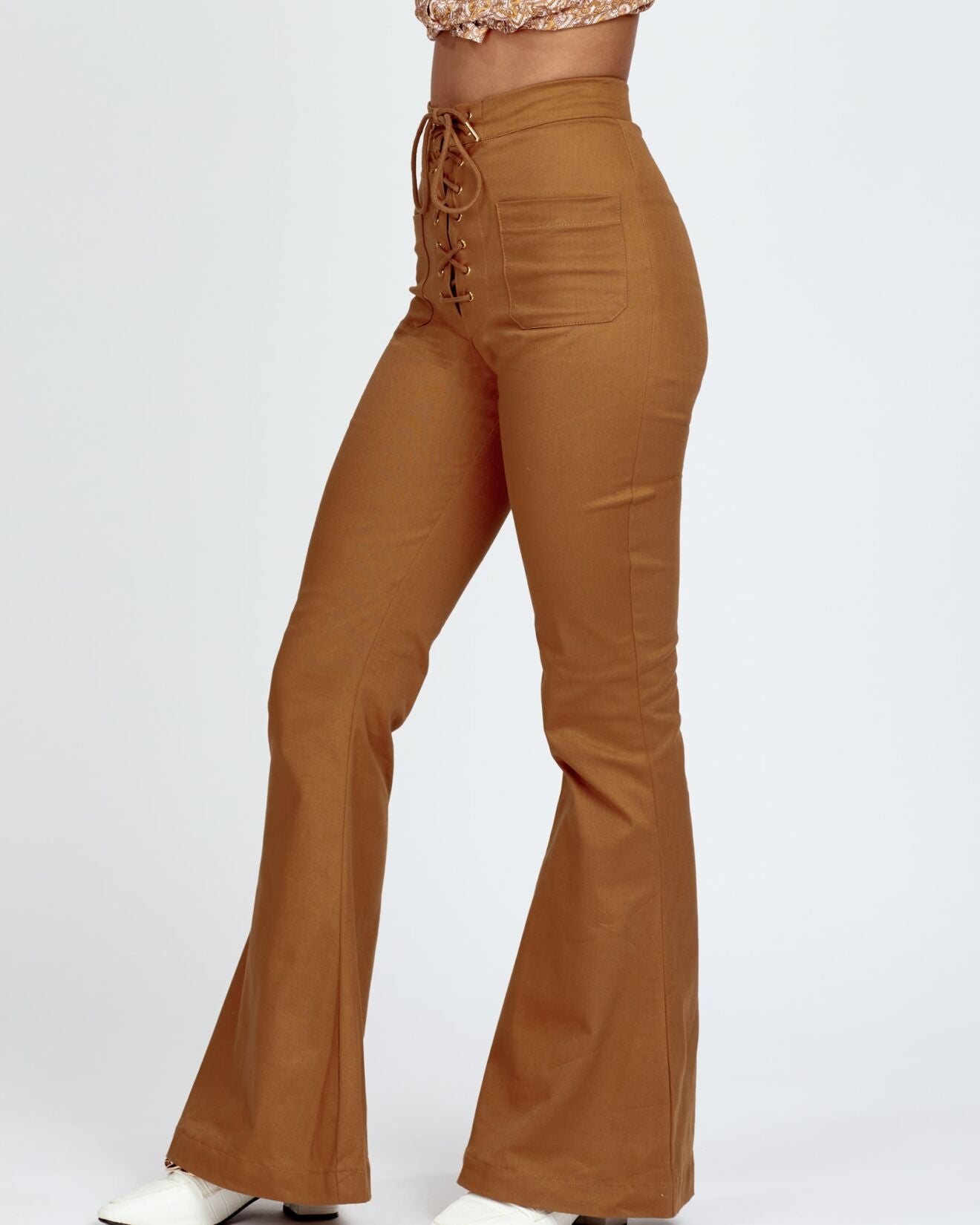 Cocoa Flared Pants - Brown